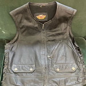 Harley Davidson leather vest